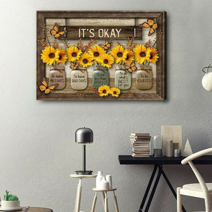 Kalsten | Butterfly Sunflower Wall Art