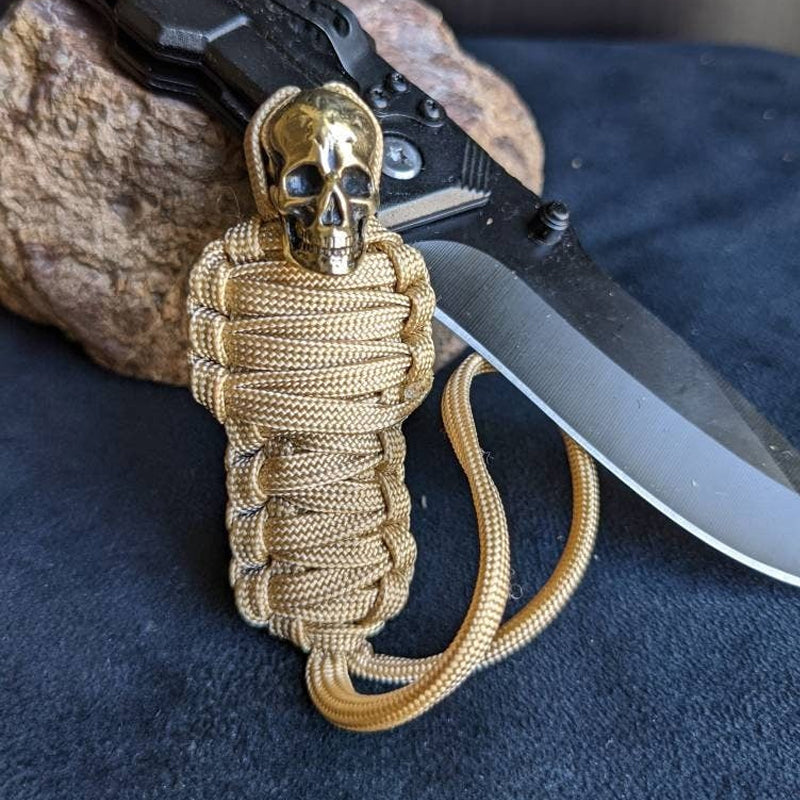 Kalsten | Paracord Keychain Mummy Brass Skull