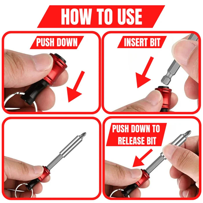 1/4" Hex screwdriver head holder hiking buckle | Kalsten
