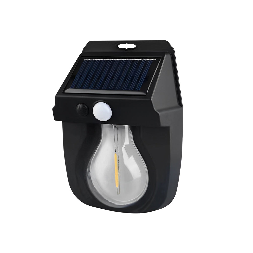Tungsten Bulb Solar Wall Lanterns Dusk to Dawn Motion Senor Lighting | Kalsten