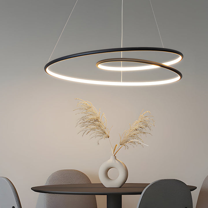 Modern LED chandelier with dimming function – pendant light for dining room and living room | Kalsten