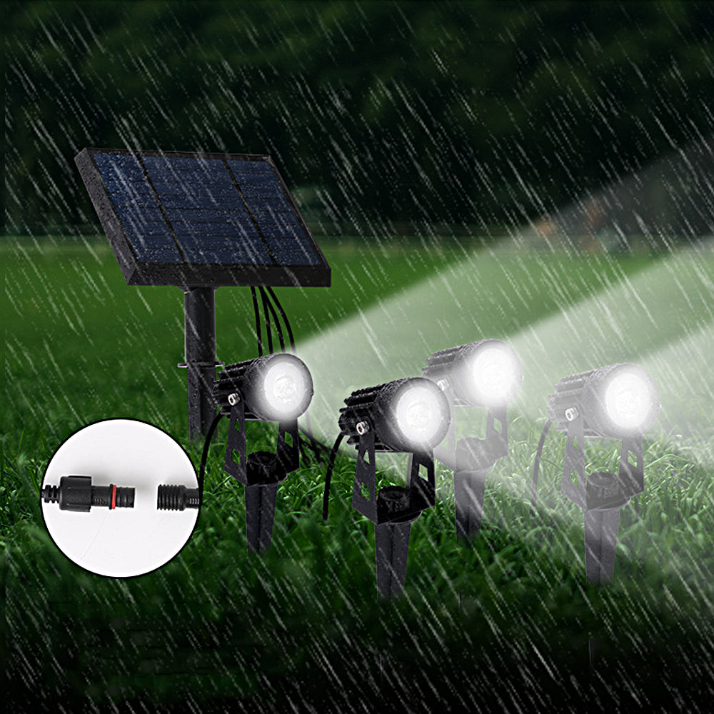 4-In-1 Adjustable Solar Outdoor Spotlight, 100-200 Lumens | Kalsten