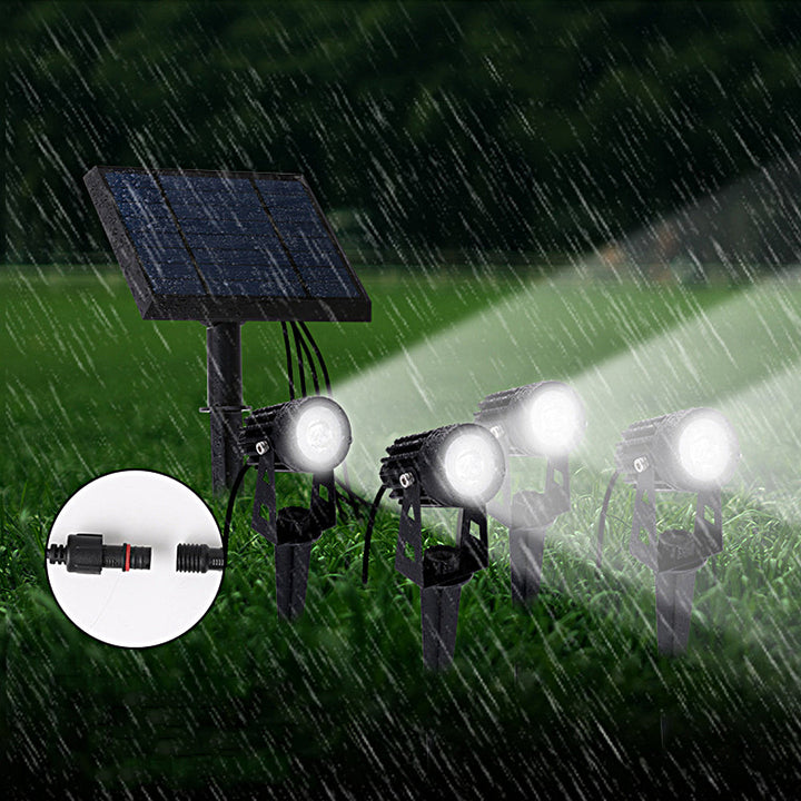 4-In-1 Adjustable Solar Outdoor Spotlight, 100-200 Lumens | Kalsten