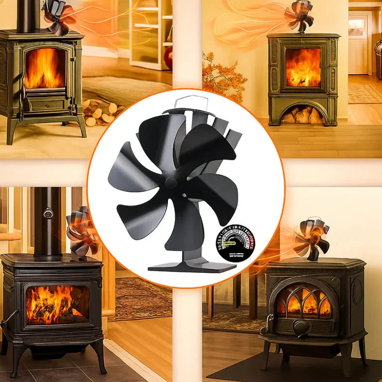 Wood Stove Fan, Silent Heat Diffusion for Efficient Warmth | Kalsten