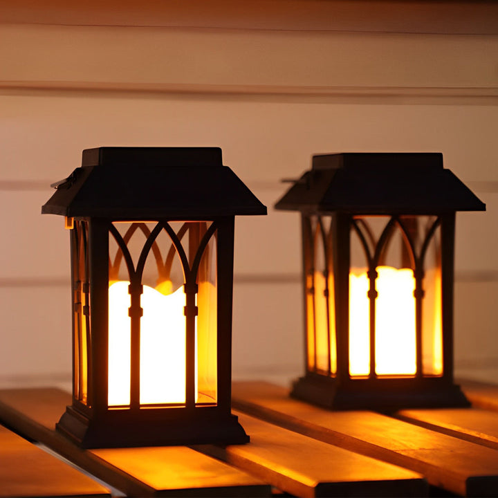 Portable Lantern Waterproof LED Intelligent Black Solar Outdoor Lights | Kalsten