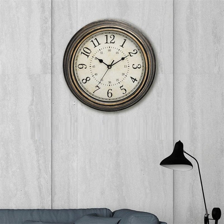 Vintage Retro Wall Clock with Wood Look – Timeless Design Kalsten
