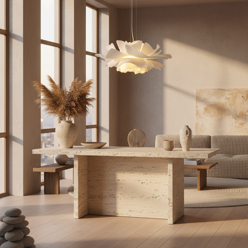Petaline Floral Acrylic Pendant Light