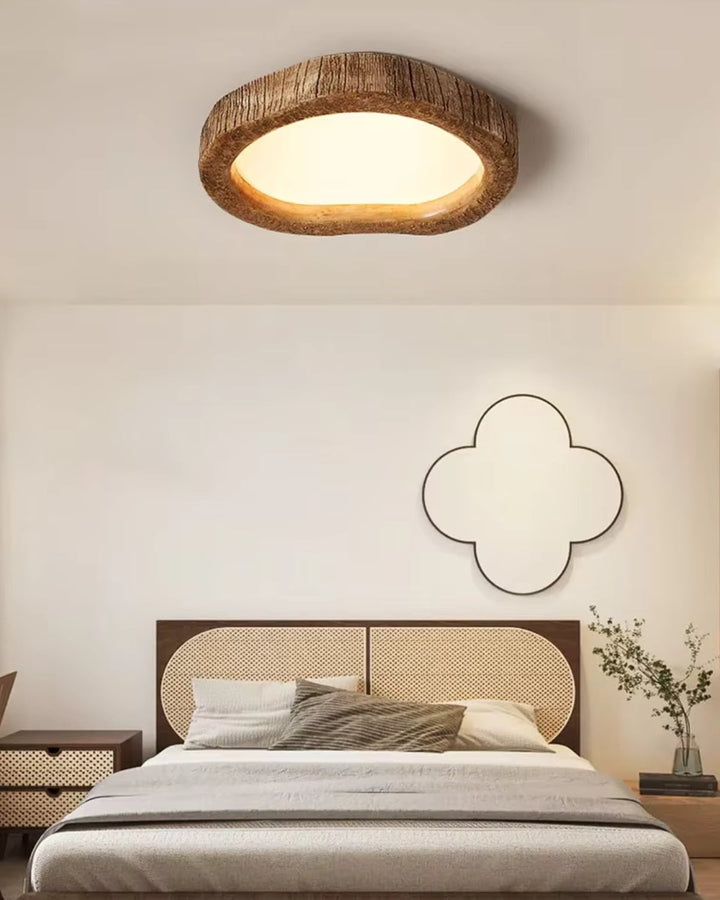 Kalsten | Minimalist Wooden Lamp in Japandi Style with Glow Effect