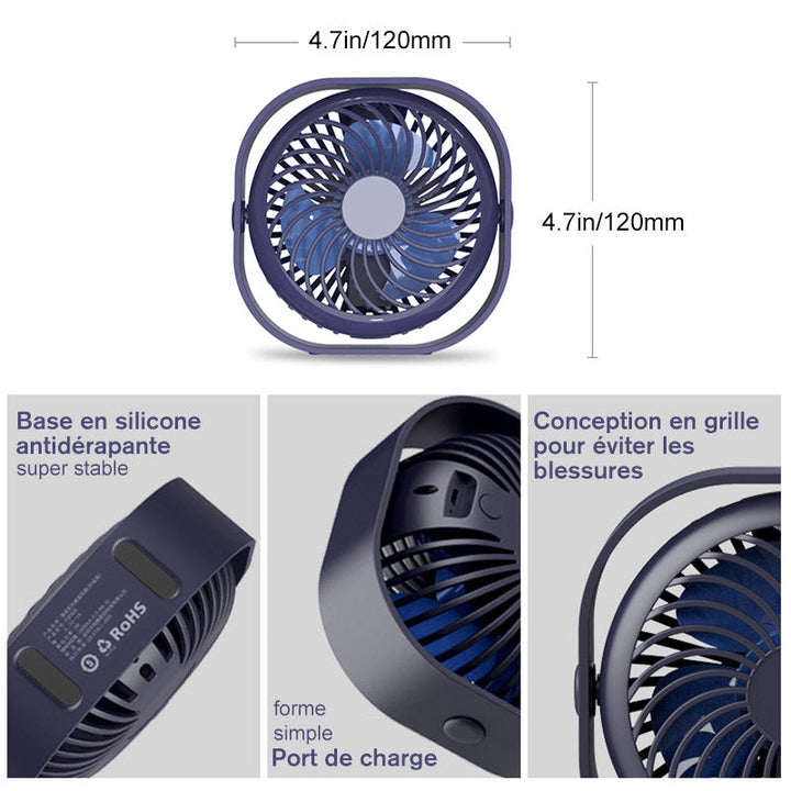 Mini USB Square Charging Fan | Kalsten