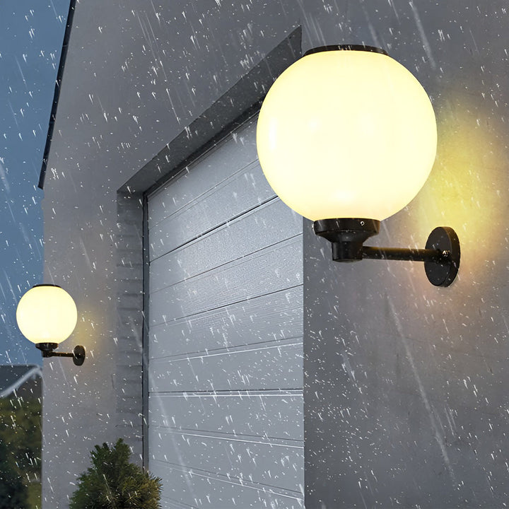 Round Three Step Dimming LED Modern Solar Wall Lights Outdoor Wall Lamp | Kalsten