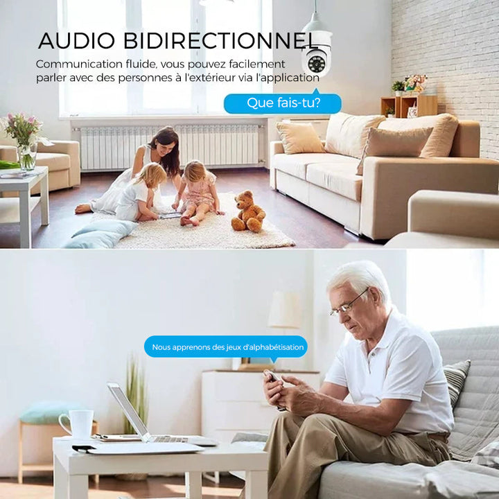 Wireless wifi security camera with bulb | Kalsten