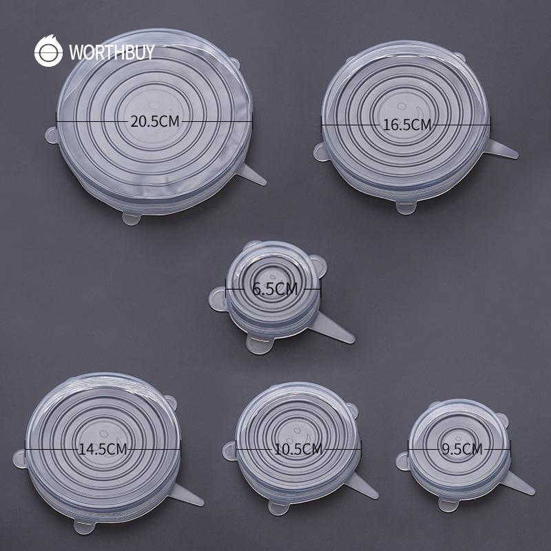 EcoLid - 6 Silicone Reusable Stretch Covers | Kalsten