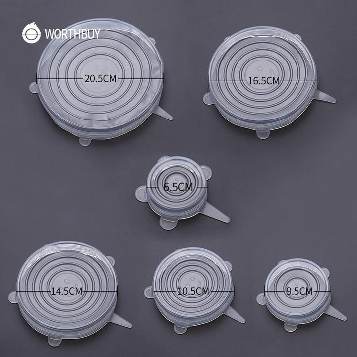 EcoLid - 6 Silicone Reusable Stretch Covers | Kalsten