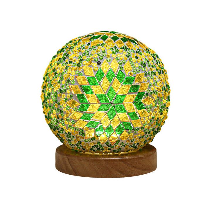 Stained Glass Table Lamp - Mosaic LED Lamp | Kalsten