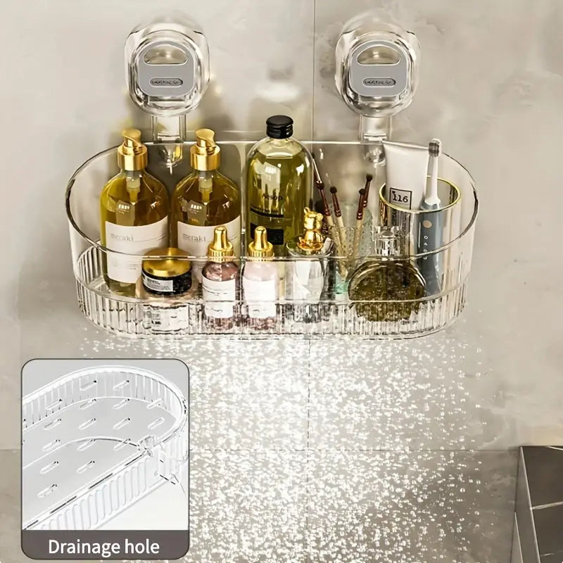 No-Drill Bathroom Suction Cup Storage Box | Kalsten