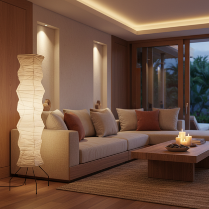 WabiSabi Organic Japanese Floor Lamp