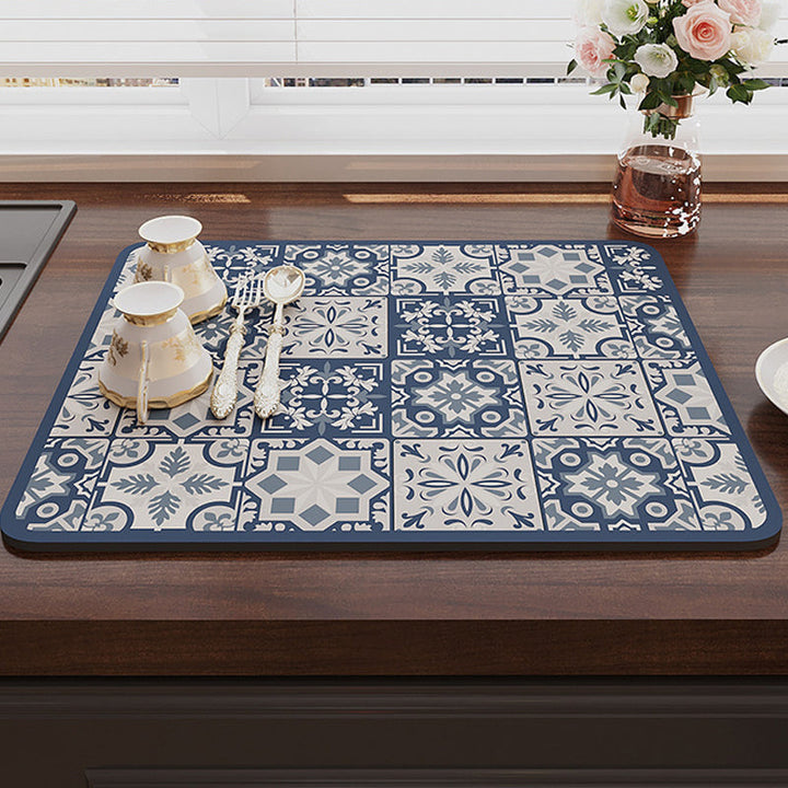 Kalsten | Retro Quick-drying Water-repelling Mat for Kitchen-Bar-Countertops