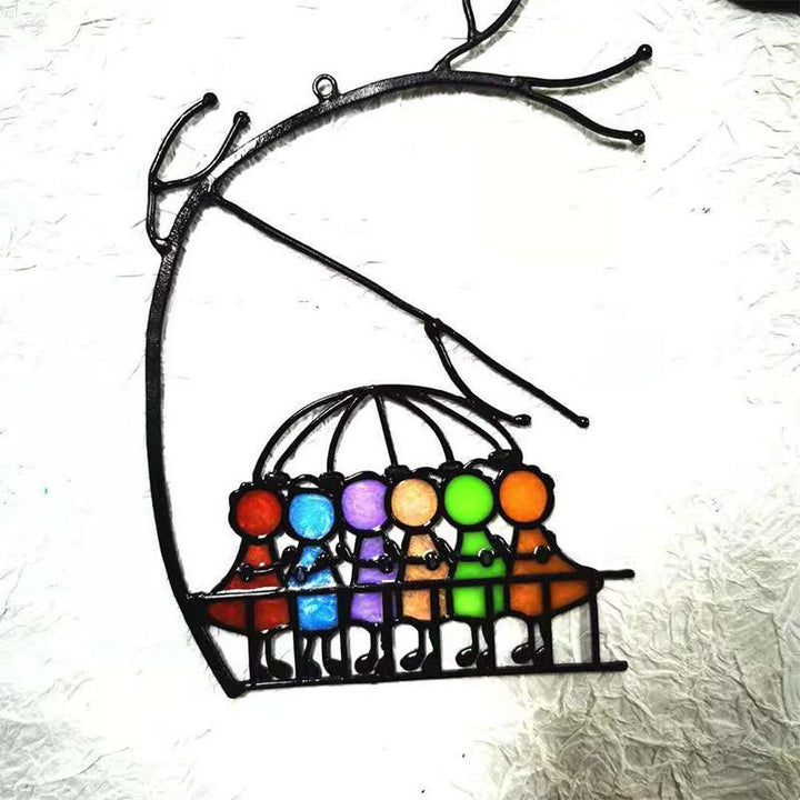 Kalsten | Sun catcher, Window hanging, Stained glass art