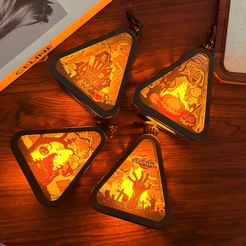 Halloween Decor Triangle Table Lamp | Kalsten