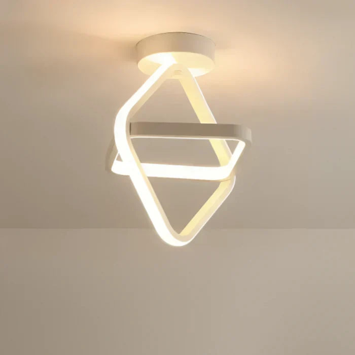 Modern LED Ceiling Lamp with Double Ring Design - Twilight Rings | Kalsten