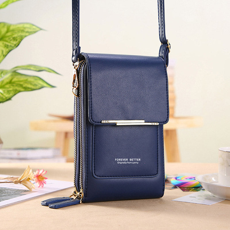 Anti-Theft Leather Bag with Touchscreen | Kalsten