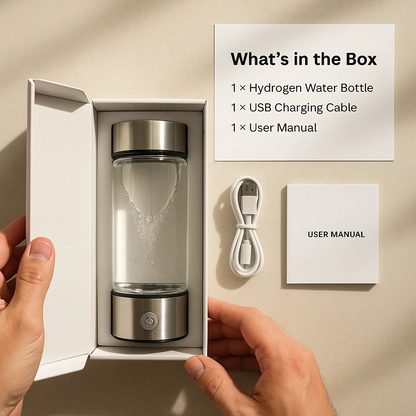 BowLift | Hydrogen Water Bottle | USB Rechargeable, Anti-Inflammatory & Perfect for Daily Hydration and Wellness