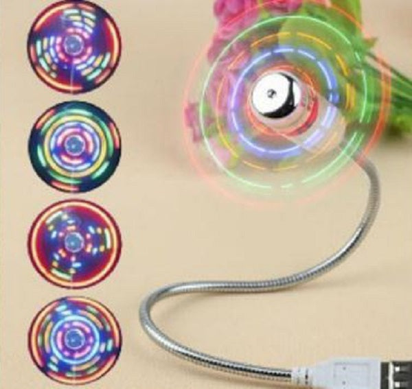 Flexible & Customizable LED USB Soft Fan with a Hidden Clock Face | Kalsten