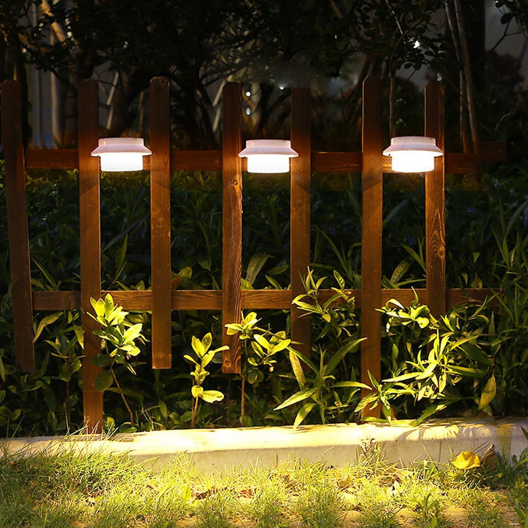 Solar Cylinder LED Outdoor Waterproof Fence Wall Sconce Lamp | Kalsten