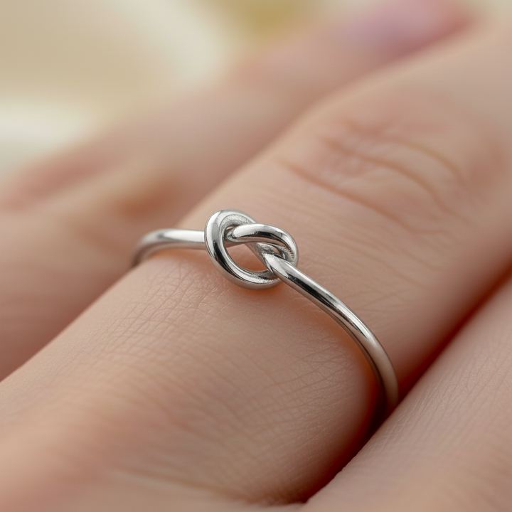 Kalsten | Dainty Heart Knot Bond Ring