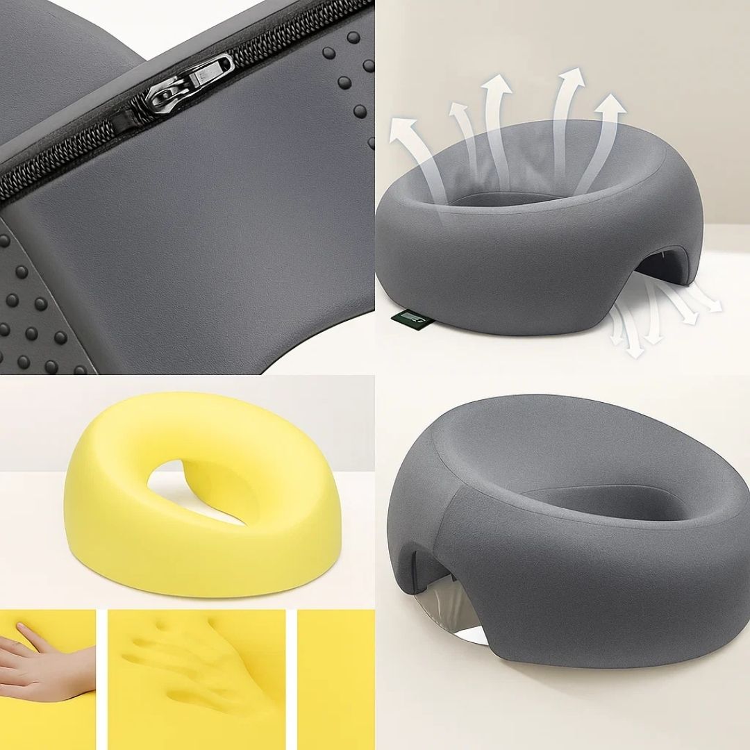 FaceEase | Face‑Down Pillow – Pressure Relief Support – Contoured Memory Foam – Ideal for Massage Beauty & Stomach Sleeping Kalsten
