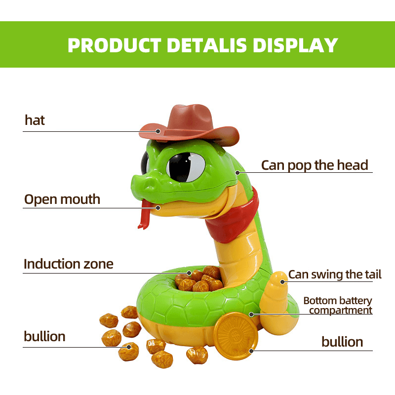 Electric tricky and creepy rattlesnake toy Kalsten