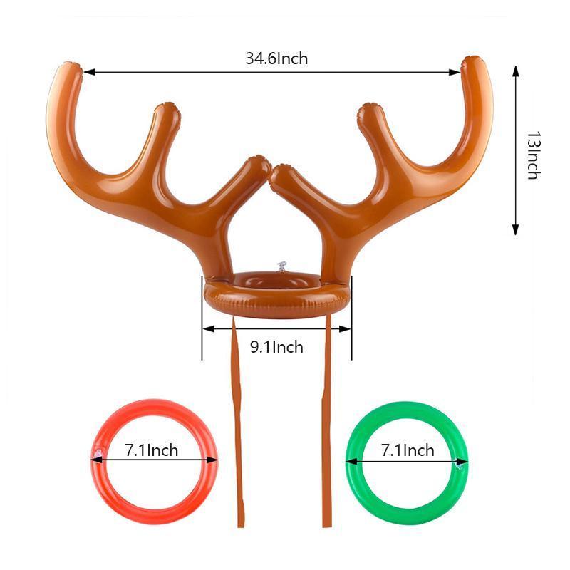 Christmas Reindeer Wooden Ring Toss Game | Kalsten
