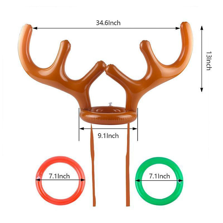 Christmas Reindeer Wooden Ring Toss Game | Kalsten