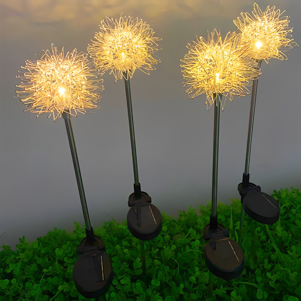 2PCS Aluminum Dandelions Flowers Decor Waterproof LED Solar Lawn Light | Kalsten