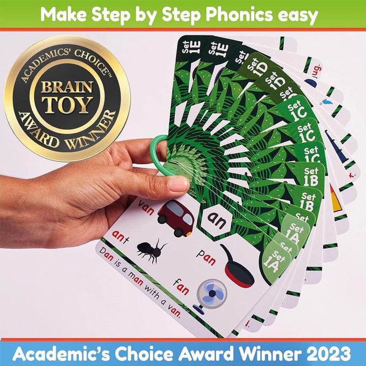 Kalsten | Phonics Flashcards - Learning to read in 20 steps - Digraphs CVC mixtures long vowel sounds