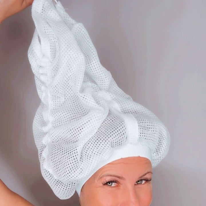 Kalsten | Net Plopping Cap for Curly Hair – Frizz-Free Drying Bonnet