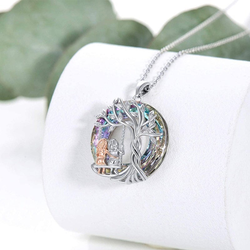 Skanto | Tree of Life Sister Crystal Pendant Necklace