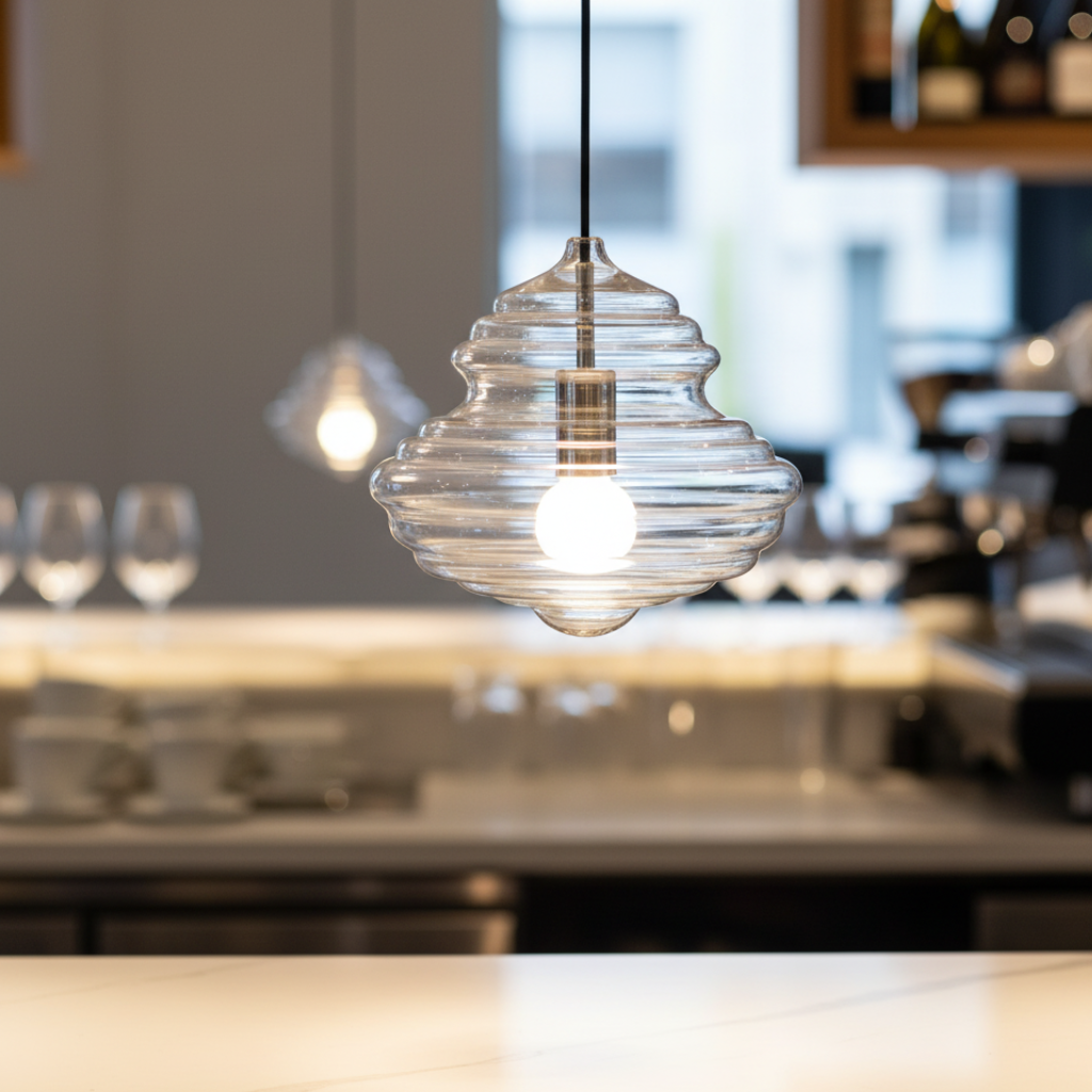 La Toupie Hand-Blown Glass Pendant Light