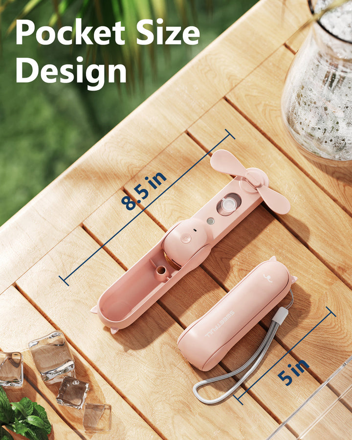 Misting Fan Portable, Handheld Personal Mister Fans | Kalsten