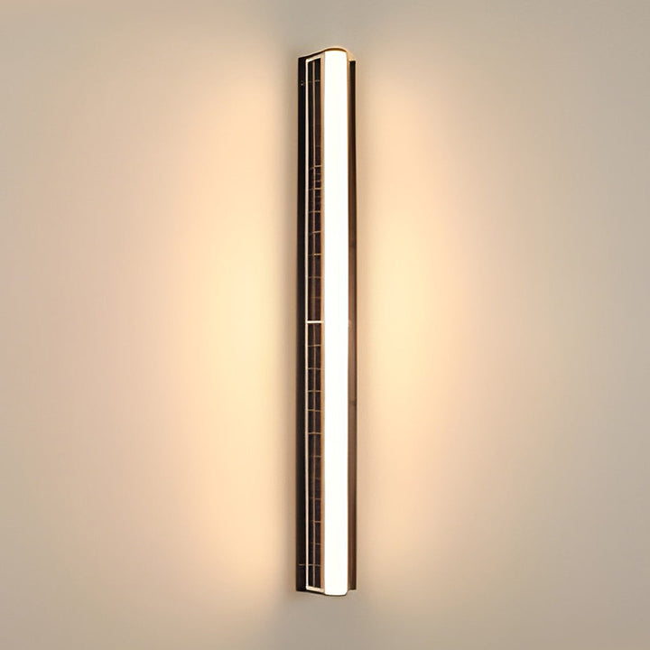 Long Acrylic LED Solar Outdoor Wall Light Waterproof Linear Wall Mounted Lighting | Kalsten