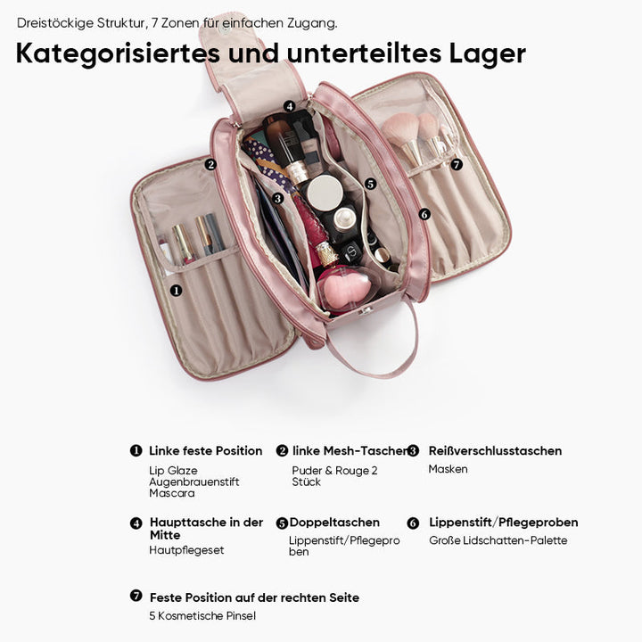 Portable cosmetics bag with large capacity | Kalsten