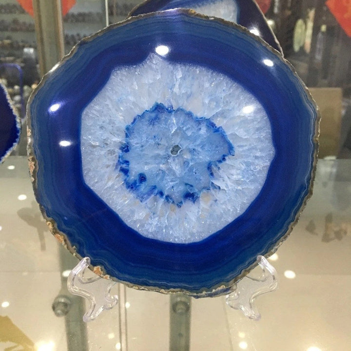 Kalsten | Blue Agate Crystal Disc