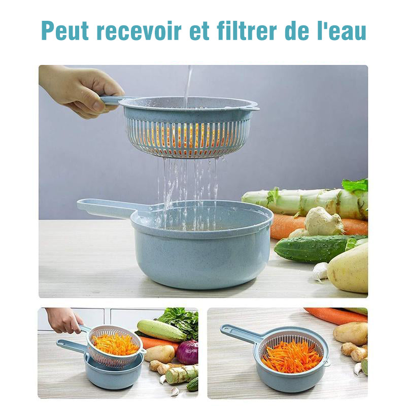 9 Pieces-Multifunctional Vegetable Slicer | Kalsten