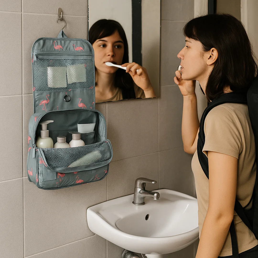 Kalsten | TravelEase –  Water-Resistant Travel Toiletry Bag with Hanging Hook