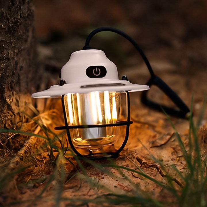 Round LED Waterproof USB Rechargeable Retro Outdoor Light Camping Lamp | Kalsten