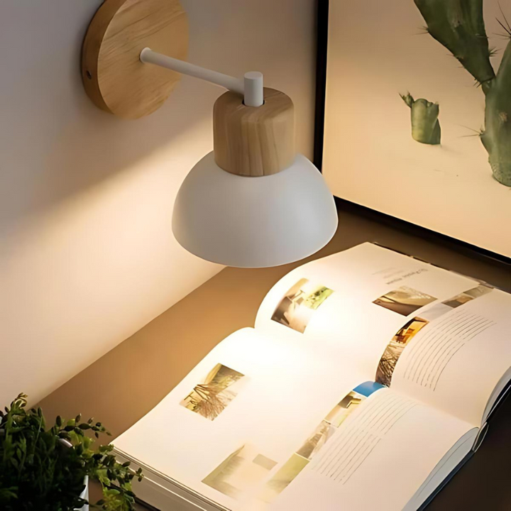 Stylish wall lamp made of wood for a harmonious home | Kalsten