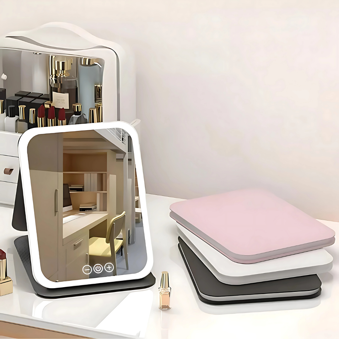 Adjustable 3-Colour Lighting – Rechargeable Portable Design – Perfect for Travellers & Beauty Fans Kalsten