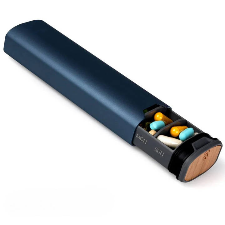 Kalsten | 7-Day Medication Organizer – Compact Leakproof Pillbox for Home and Travel
