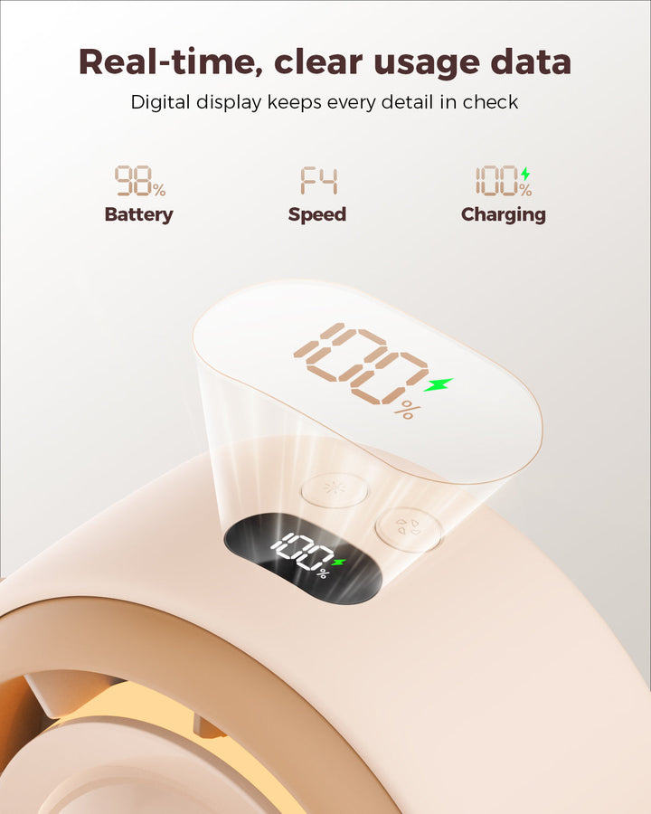 Baby Stroller Fan - 4000mAh Rechargeable 4-Speed | Kalsten
