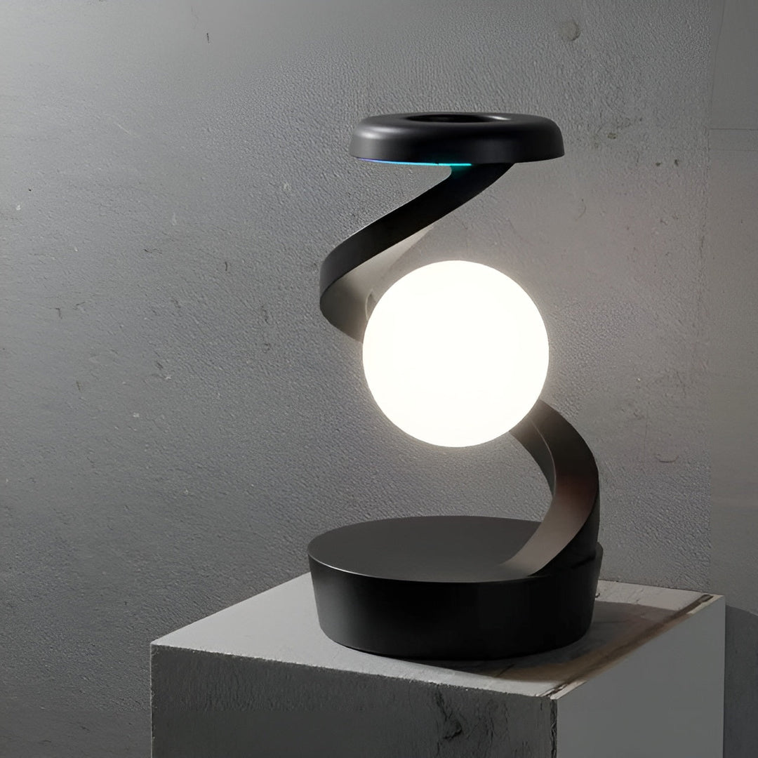 Futuristic FloatCharge Lighting Wonder with Wireless Charger Kalsten